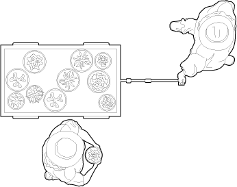 People planting in their garden seen from above in top view vector persons
